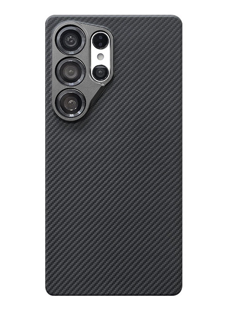 Carbon Fiber Case for Case for Samsung Galaxy S25 Ultra, Compatible with MagSafe Aviation Grade Materials Real Aramid Fiber High Grade Protection Cover