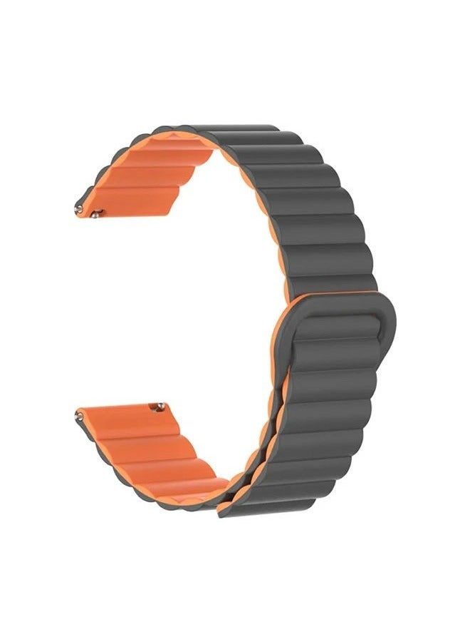 Magnetic Silicone Watch Band For Huawei GT3 /GT4 46mm, and Samsung Galaxy Watch 6  Watch Band 22mm - Image 1