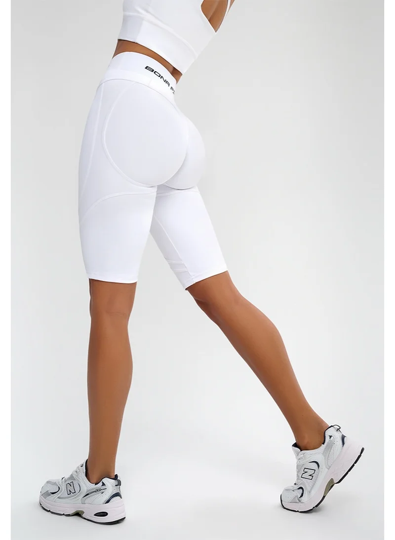 بونا فيدي شورت بايكر رياضي بخصر عالي وتأثير رفع من Bona Fide – شورت جيم نسائي