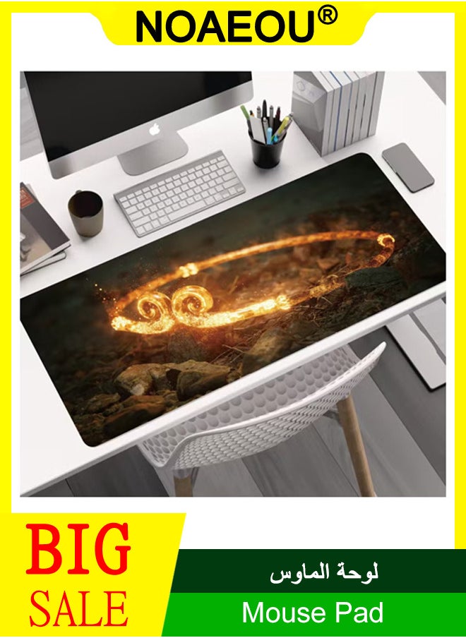 NOAEOU Black Wukong 800mm* 300mm Mouse Pad, 3MM thickness Large Gaming Mouse Pad with Non-Slip Rubber Base, Game CG 1  - Image 1