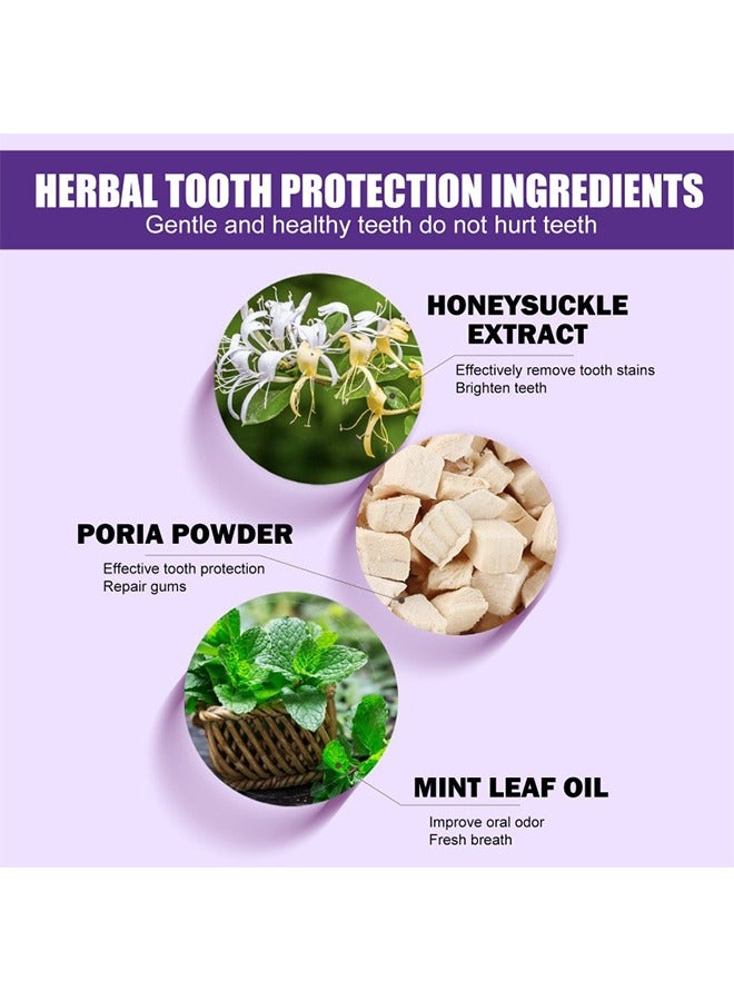 إيلهو بودرة مصحح اللون ، بودرة تفتيح بنفسجي - تخفي البقع ، بدون حساسية - مسحوق تبييض معجون أسنان آمن للمينا للقهوة والشاي والطعام والنبيذ وبقع التبغ.30 جم - Image 2