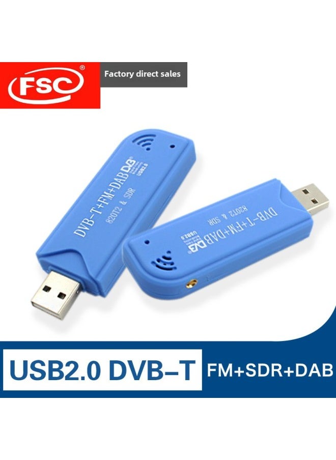 Generic Direct Sales In And America Blue USB DVB-T + FM Tuner Chip RTL2832 + R820T2-Color:Blue  - Image 2