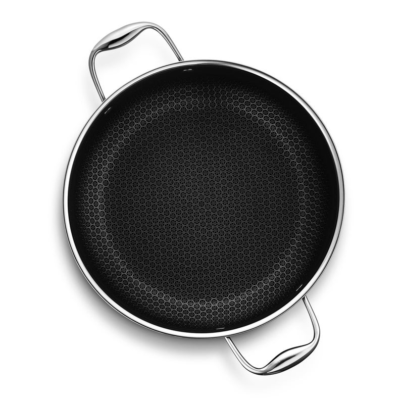 HexClad HexClad Hybrid Nonstick Dutch Oven, 5-Quart, Stainless Steel Lid, Dishwasher-Friendly and Oven-Safe Up to 900°F, Induction Ready, Compatible with All Cooktops  - Image 2