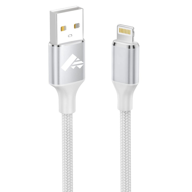 Aioneus iPhone Charger [Apple MFi Certified] 6FT iPhone Charger Cord Fast Charging USB to Lightning Cable Braided USB Phone Cable Cord Compatible with iPhone 14 13 12 11 Pro Max XR XS X 8 7 6 Plus SE, iPad - Image 1