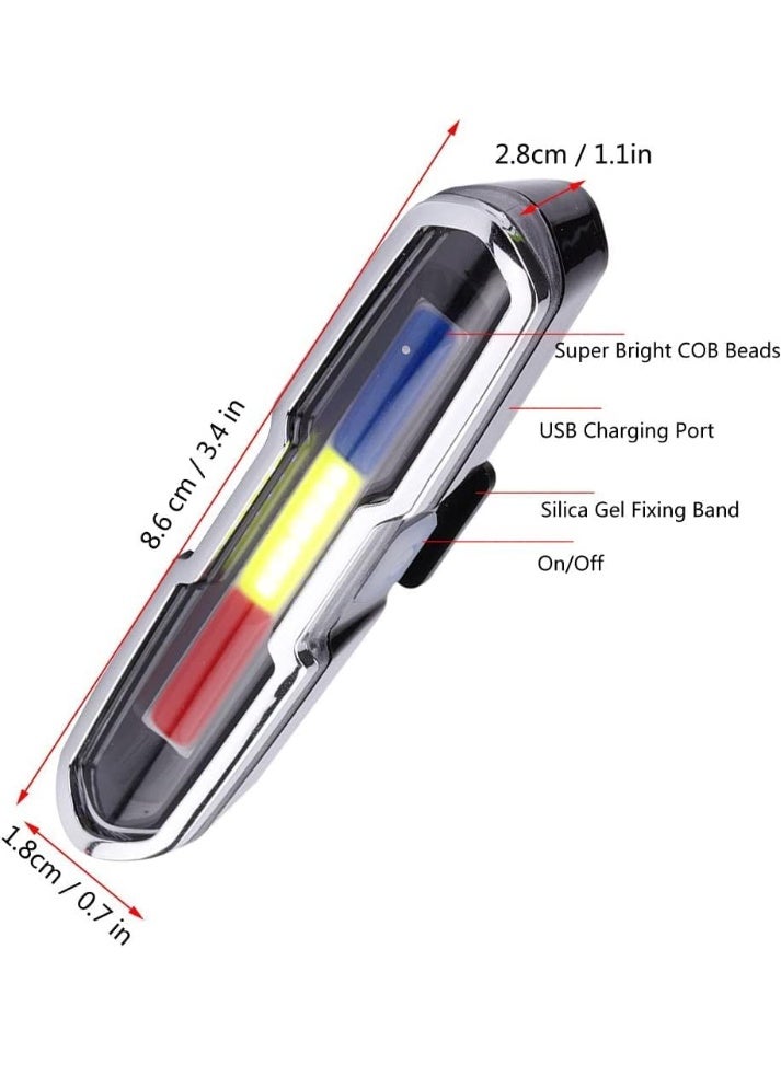 Multi-Color USB Rechargeable Warning Light for Bikes and Apparel - Image 3