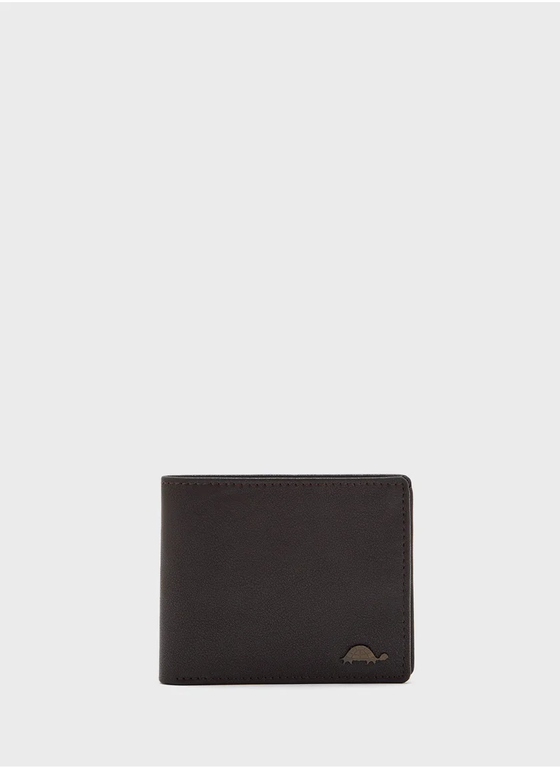 Robert Wood Tortoise Trim Bi Fold Wallet