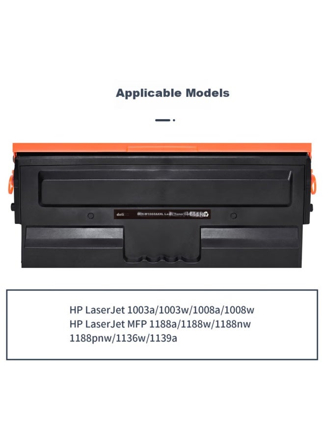 Deli 166a Toner Cartridge, 1660a Toner Cartridge Compatible With Hp 1136w Toner Cartridge, 1188w/1188nw/1188a/1008w Printer Toner Cartridge, 1660a High-capacity 11000 Pages - Image 1