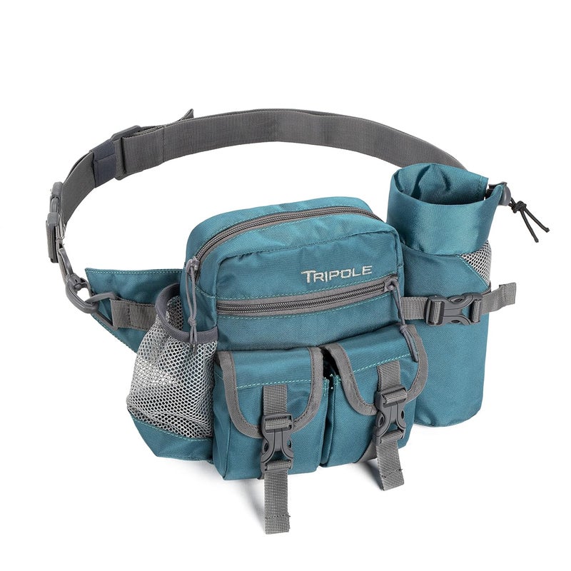 TriPole Waist Pack with Detachable Bottle Holder - Multi-Utility Waist and Sling Bag for Hiking, Cycling, and Backpacking - Image 1