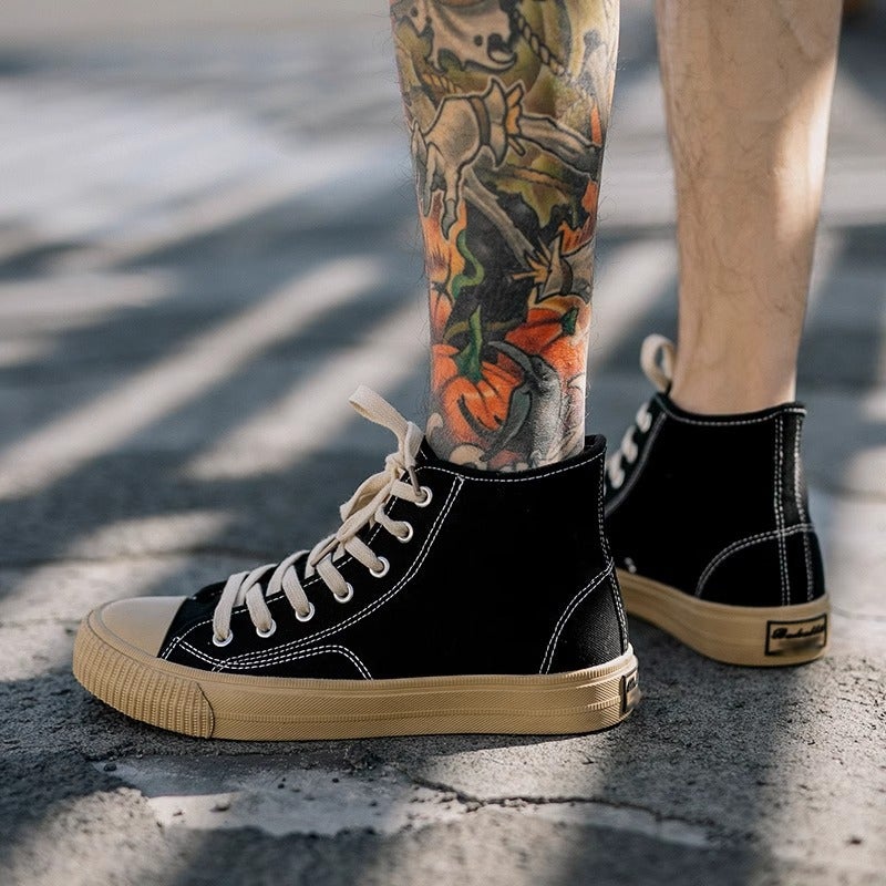 Men's Canvas High Top Sneakers - Image 3