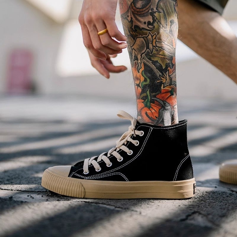Men's Canvas High Top Sneakers - Image 2