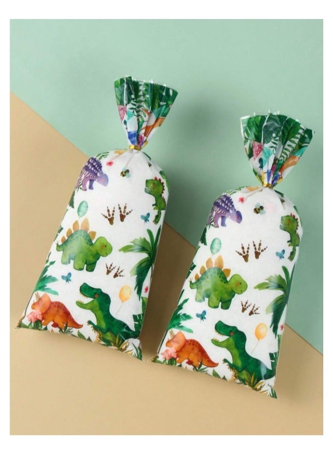 Plastic bags for gift and candy distributions for birthday parties and baby showers, 25 pieces with gold ribbons - Image 5