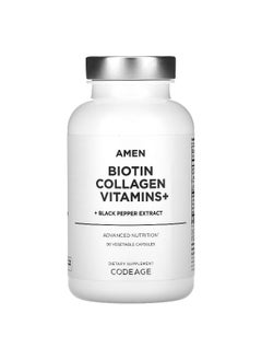 Codeage Codeage, Amen, Biotin Collagen Vitamins+, 90 Vegetable Capsules  - Image 1