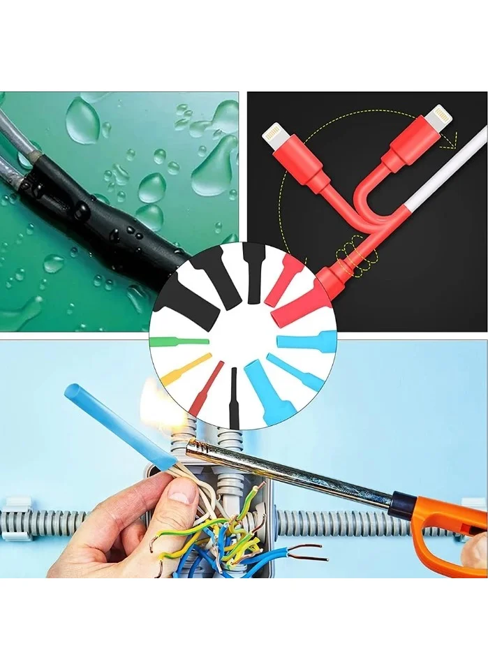 Lisinya Practical 560 Piece Set Heat Shrink Tubing Cable Protective Sleeve