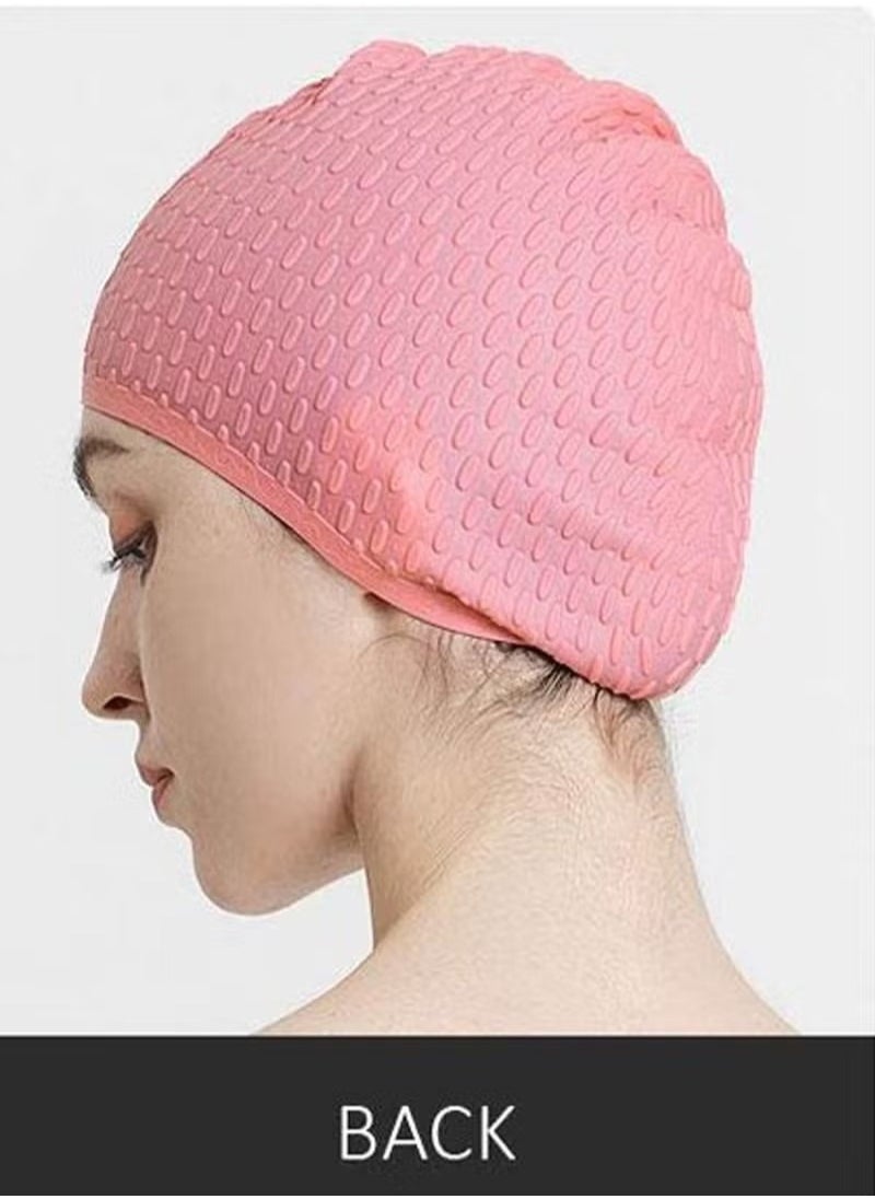 Silicone Swim Cap with 3D Ergonomic Beautiful Design for Men, Girls, Ideal for Curly Short Medium Long Hair, Protecting Hair from Chlorine, Bacteria, Sand in the Water, Odorless And Comfortable - pzsku/ZE0DD39C1BFB0C1027C06Z/45/_/1695187977/deaf1c0d-cbbe-4320-b5fa-601f5f0b4969