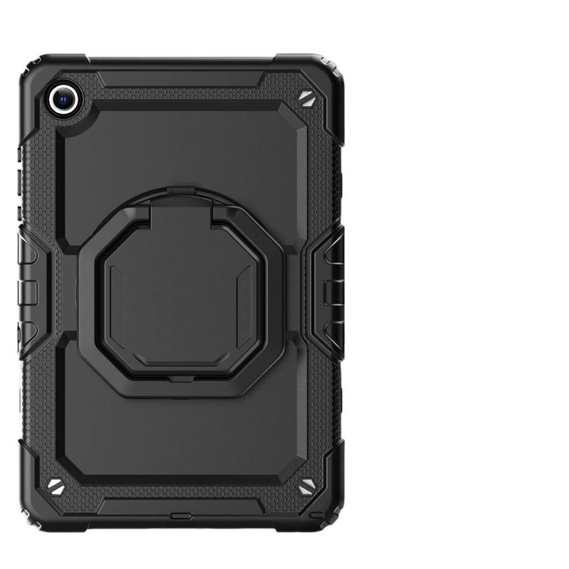 حافظة سامسونج تاب دوارة متوافقة مع Samsung Galaxy Tab A9 Plus باللون وردي مع غطاء حماية ووظيفة حامل وحمل يومي للتابلت بوظيفة حامل Samsung Tab Rotating - ZYN - Image 2