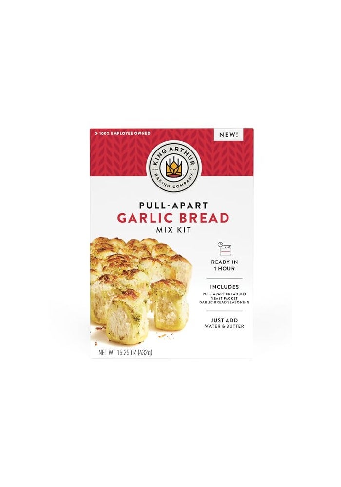 king_arthur King Arthur Baking Company PullApart Garlic Bread Mix Kit 1525 Oz Baking Mix  Ready in 1 hour - Image 1