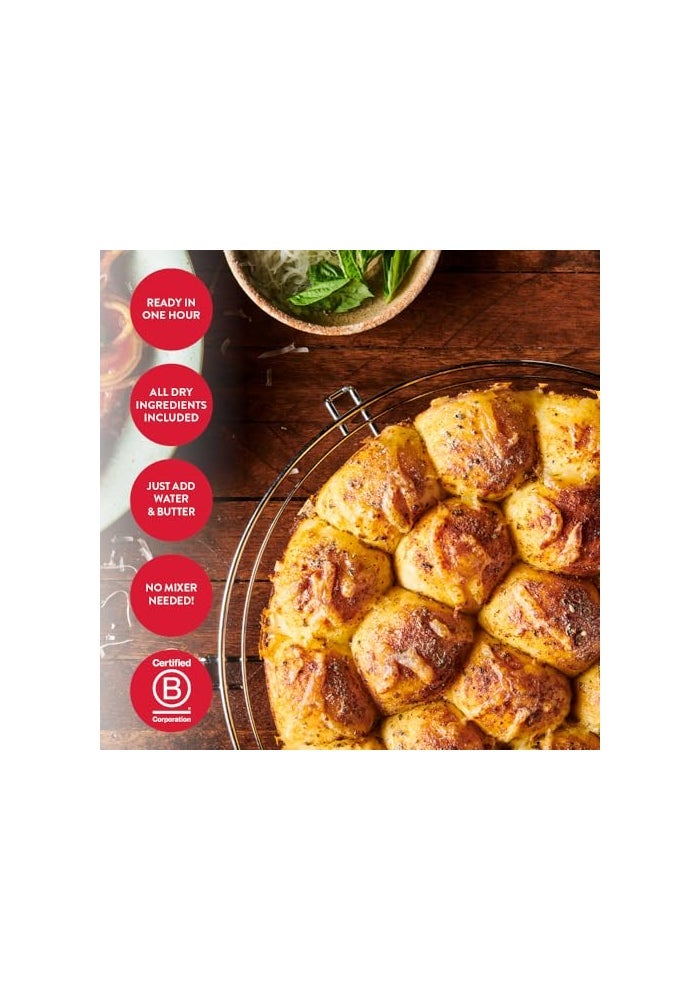 king_arthur King Arthur Baking Company PullApart Garlic Bread Mix Kit 1525 Oz Baking Mix  Ready in 1 hour - Image 5