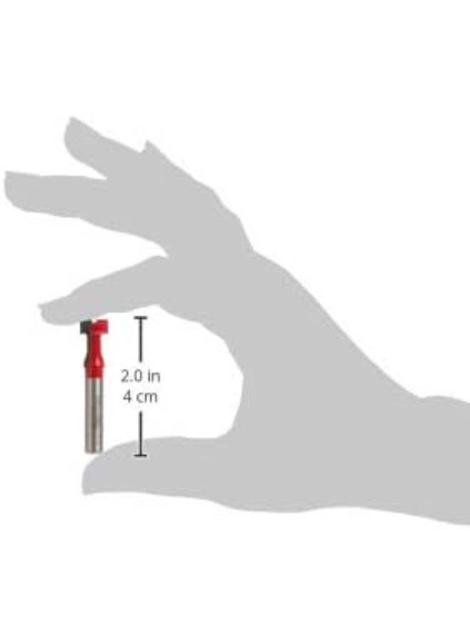 freud Freud Key Hole Bit with Perma-Shield Coating for Hanging Plaques and Shelves - 2 Cutters, 7/16" Carbide Height, 25/64" Dia., 1-5/8" Length, 1/4" Shank - 70-104  - Image 2