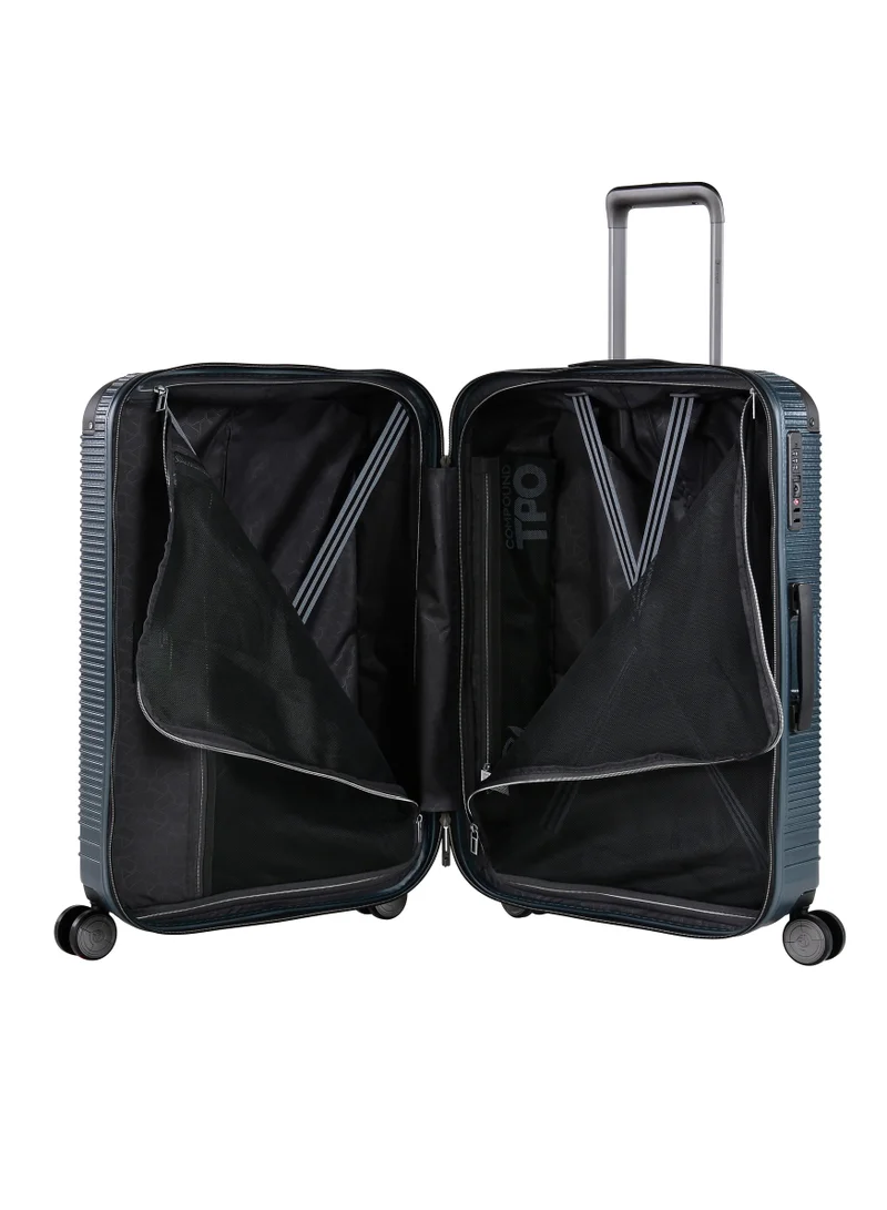 إيمينينت Wheeled Luggage Trolley For Unisex TPO Compound 4 Double Inline Skate wheels with TSA lock-Graphite