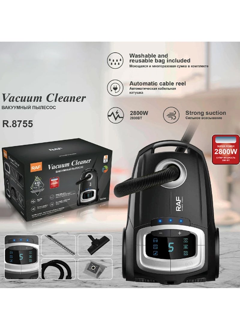 RAF Portable Vacuum Cleaner, Vacuum Cleaner, Large Capacity 2 in 1 , 2800W, High Suction Power, Dry and Wet, R.8755, 4L - Image 3