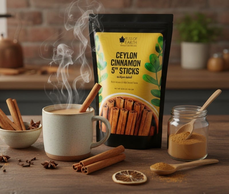 Bliss of Earth Ceylon Cinnamon Sticks 5 Inch 400g, Premium Sri Lankan True Cinnamon, Sweet & Mild Flavor - Image 2