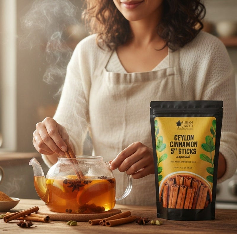 Bliss of Earth Ceylon Cinnamon Sticks 5 Inch 400g, Premium Sri Lankan True Cinnamon, Sweet & Mild Flavor - Image 3