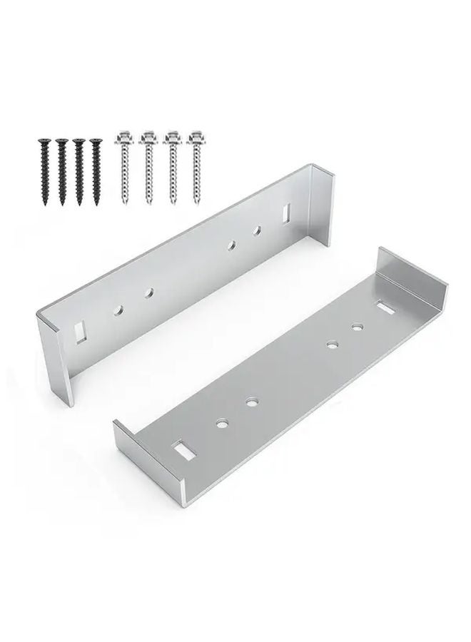 قطعتان من حوامل علب البريد المصنوعة من الألومنيوم المتين مقاس 8 بوصات عريضة للوقوف على الأرض - Image 1