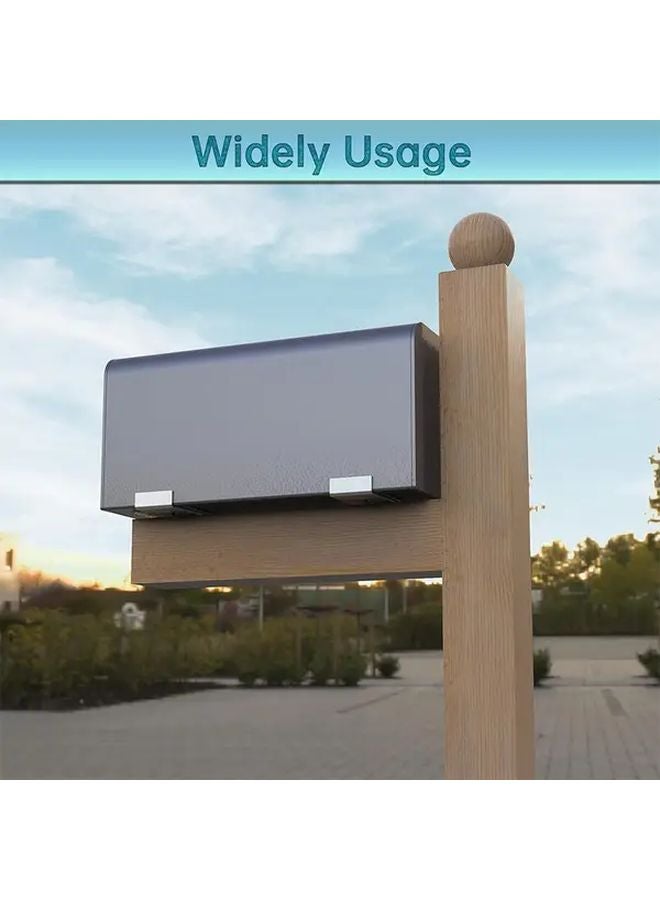 قطعتان من حوامل علب البريد المصنوعة من الألومنيوم المتين مقاس 8 بوصات عريضة للوقوف على الأرض - Image 5