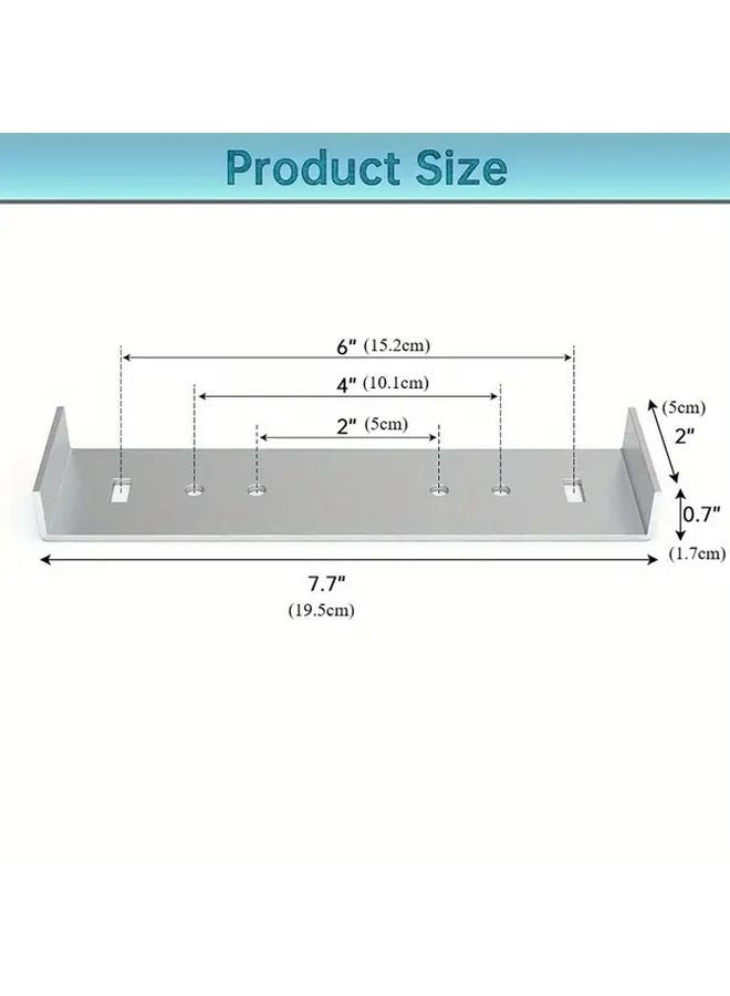 قطعتان من حوامل علب البريد المصنوعة من الألومنيوم المتين مقاس 8 بوصات عريضة للوقوف على الأرض - Image 3