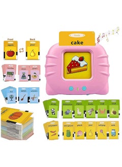 NBB GLOBAL TRADERS Talking Flash Cards Learning Toys for Toddlers, 2-6 Years Old Kids, Arabic & English Letters, Speech Therapy Word Game Toy, 112 Cards, 224 Words, Early Education Teaching Machine  - Image 2