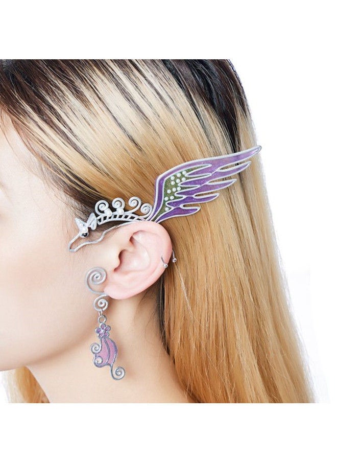ISank - Ear Sleeve Pendant Without Perforation Butterfly Wings Elf Wings Earrings Ear Clips - Image 1