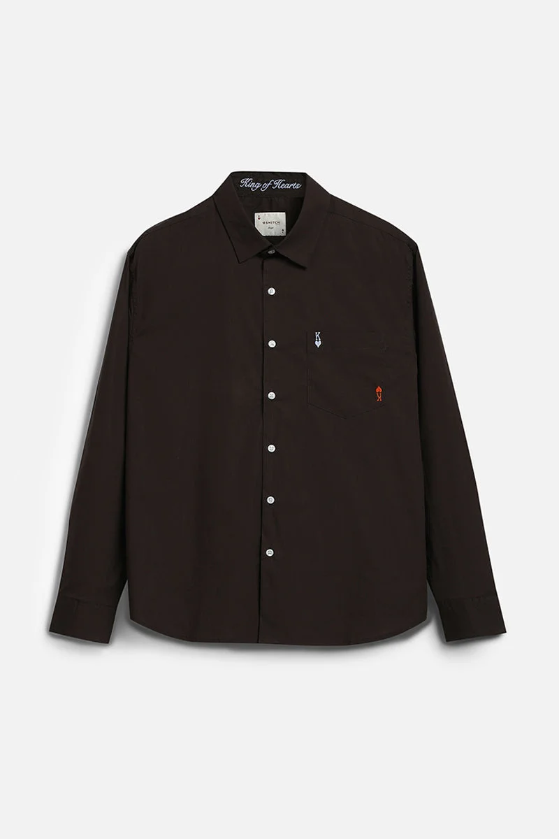 SNITCH King Of Hearts Motif Embroidered Luxe Shirt