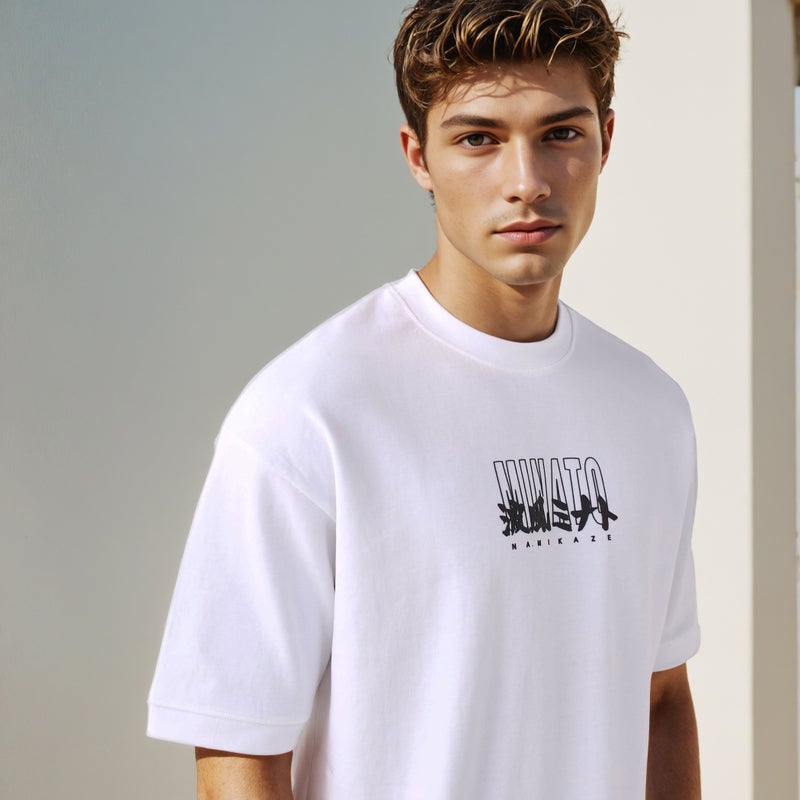 SP Characters Naruto Print Crew Neck T-shirt - Image 4