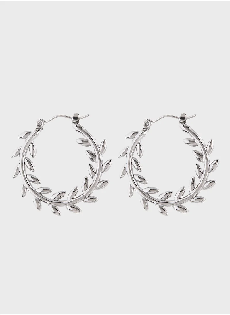Staurtz Creeper Silver Earrings