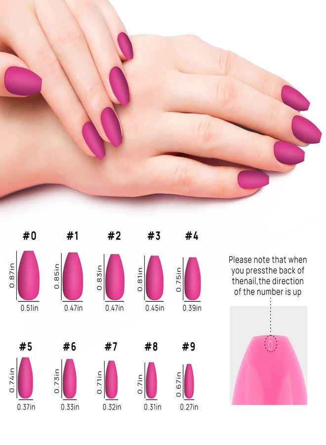 LADYING Press On Nails, 576 Pcs Medium Length Square False Nails with Matte Finish, 24 Color Sets, Acrylic ABS Material, Includes Nail Glue, Adhesive Tabs,and File - Image 4