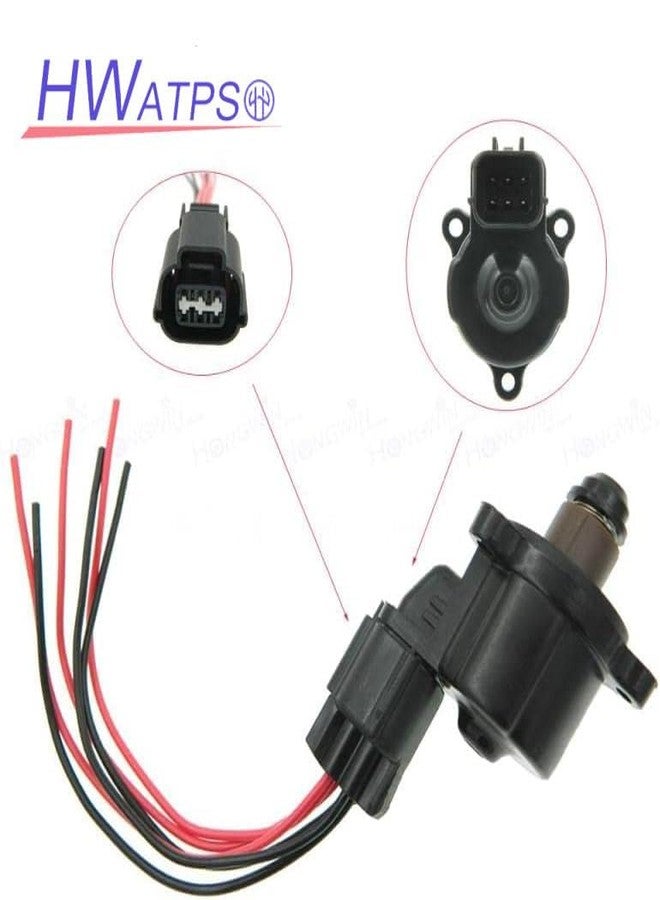 HONGWIN صمامات التحكم في هواء التباطؤ HWATPS MD619857 1450A116، محركات تحكم بموصل قابس، مناسبة لسيارات ميتسوبيشي لانسر، كرايسلر، ودودج MD628174 - Image 2