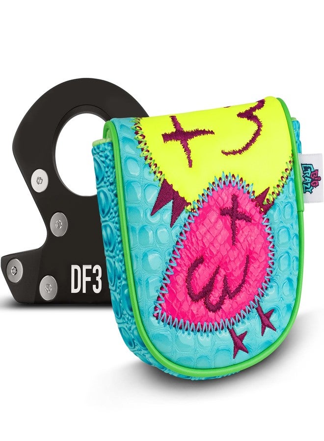 Big Crazy DF3 Putter Cover - Funny Birdie Design Golf Head Covers with PU Leather- Magnetic Closure - Driver Headcover Mallet Putter Cover for OZ1 MEZZ 1 MEZZ1 MAX Putters - Practical Golf Gift - Image 1