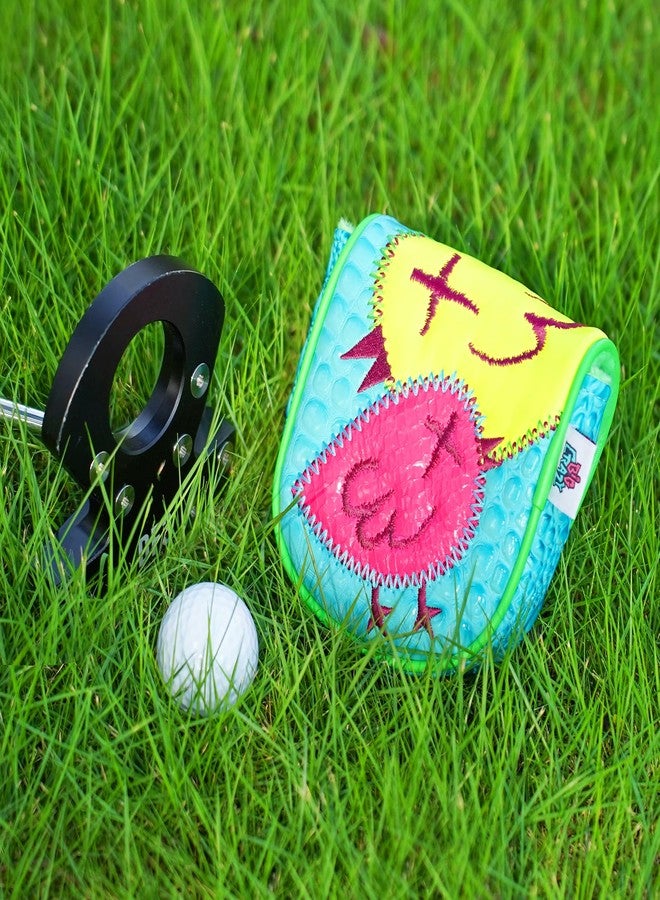 Big Crazy DF3 Putter Cover - Funny Birdie Design Golf Head Covers with PU Leather- Magnetic Closure - Driver Headcover Mallet Putter Cover for OZ1 MEZZ 1 MEZZ1 MAX Putters - Practical Golf Gift - Image 2