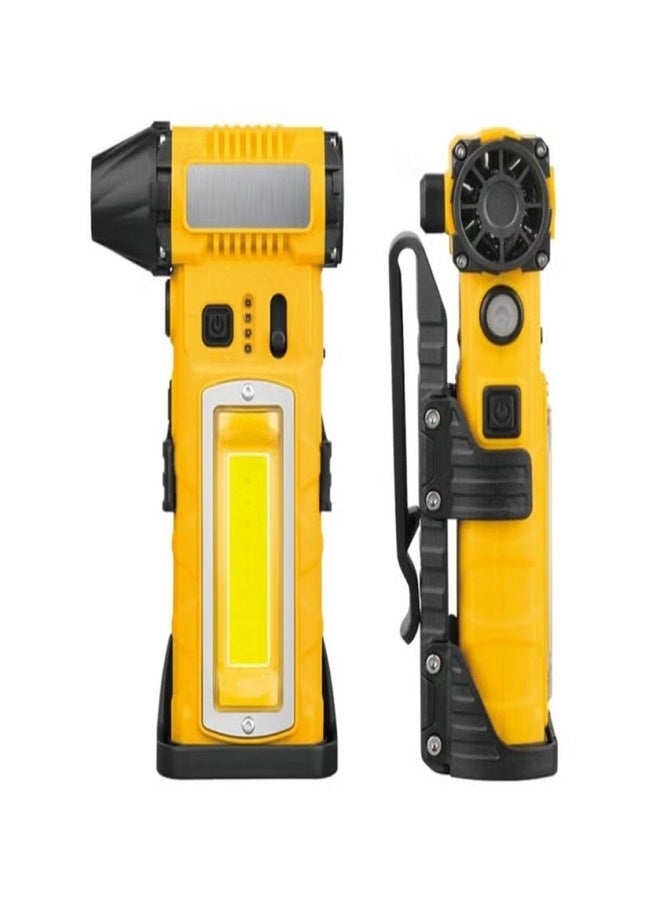 JBQ Upgraded 130,000 RPM Mini Turbofan F020 Super Fan – High-Speed Cordless Handheld Fan with 5000mAh Battery, 4 Nozzles, Emergency Seat Belt Cutter, Magnetic Base, Dual LED Front & Side Lights – Portable Air Blower and Suction Cleaner for Car Detailing, Home, Office, Camping & Outdoor Use – Lightweight 303g Compact Multifunctional Tool with 4-Speed Touch Control, USB-C Fast Charging – ABS & Metal Durable Construction - Image 1