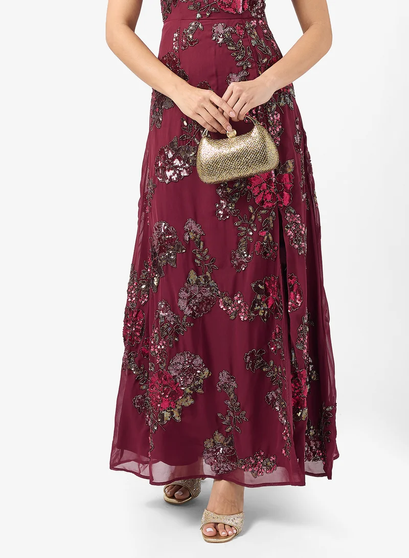 Ella Limited Edition gold shimmer statement clutch