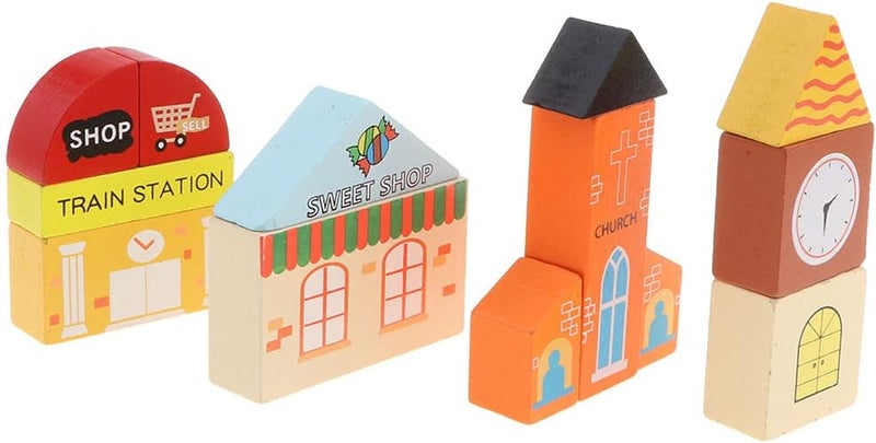 klarakoDIY Building Track Accessories for Wooden Train Railway klarakoCompatible with All Major Toy Train Brands, Kids Birthday Gift, Early Childhood Development klarakoHouse, as described - Image 2