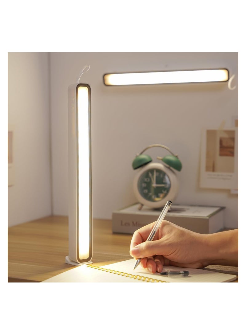 Excefore Magnetic Light Bar LED Desk Lamp Dimmable 3 Color Modes Rechargeable Under Cabinet Lighting for Kitchen Closet Under Desk Reading Study, 1PCS - Image 1