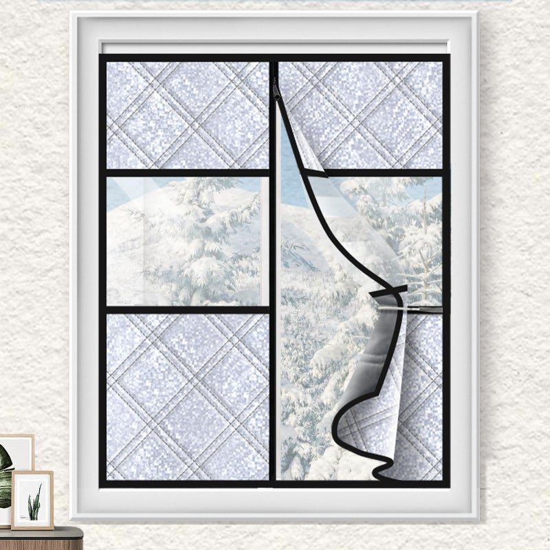 ALLTOOALL Thermal Insulated Window Cover,47" X 63" for Window Insulation for Winter,Oxford Windows Blanket Curtains Winterizing Kit Window Insulation for Winter Keeping Warm - Image 1