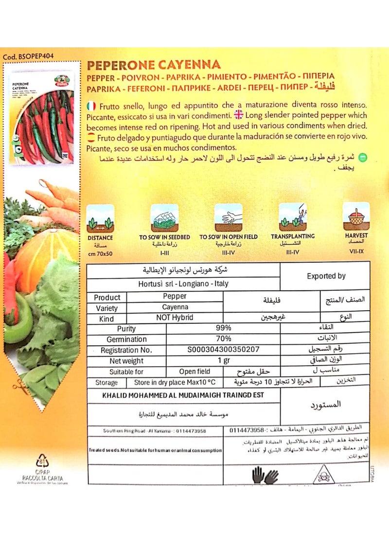 ZORZI - Pepper Seeds - Image 1