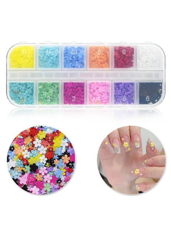 TTSAM 800 Pcs Nail Charms Art Charms Butterfly Nail 3D Nails Decoration Crafts Diy Diamonds Rhinestones Acrylic Nails Jewelry Accessories Gold Silver Pearls Nail Supplies Resin Flatbacks Flower Nails Gems - Image 1