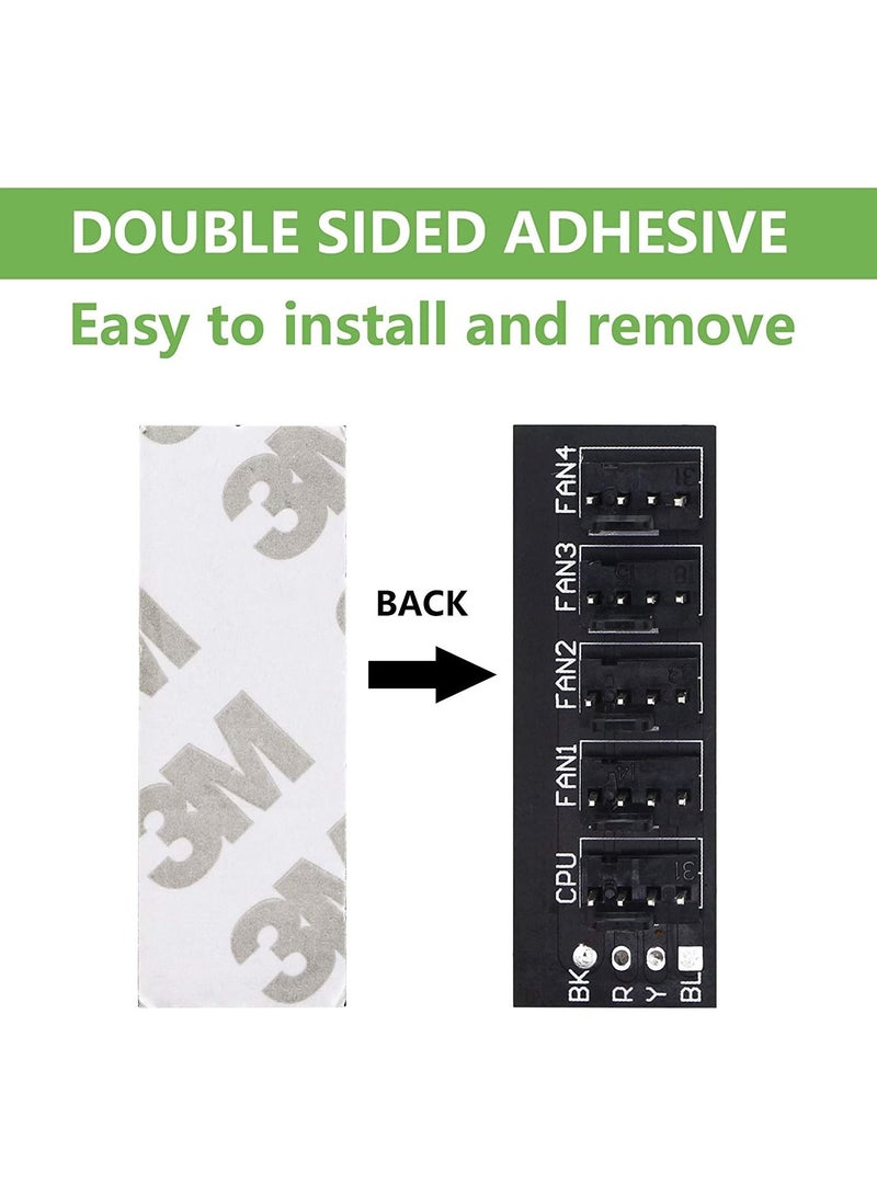 ATX القضية 4 دبوس و 3 دبوس مروحة تبريد 2 قطعة نوع 4 دبوس PWM مروحة كابل الطاقة - Image 5