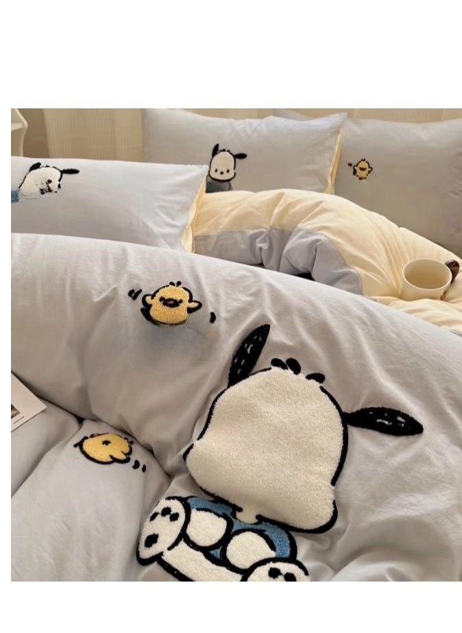 Generic Fitted Sheet Style — ﻿ High End Cartoon Pattern  Pure Cotton Bedding Four Piece Set  - Image 1