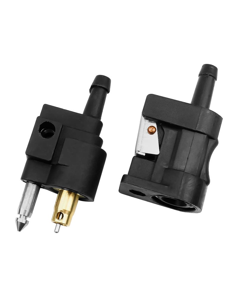 AUGREX 1/4" 6mm Barb Female & Male Fuel Line Quick Connectors for Yamaha Outboard Motor Boats - Image 1