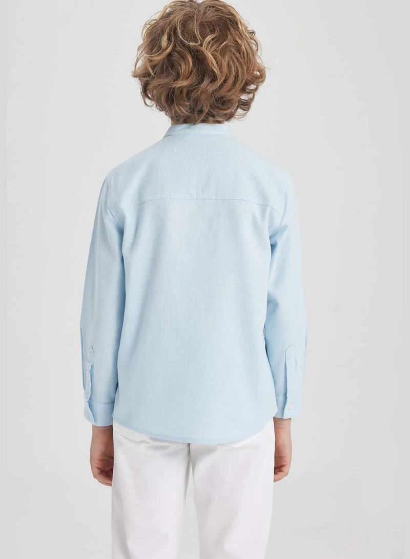 ديفاكتو Regular Fit Long Sleeve Shirt