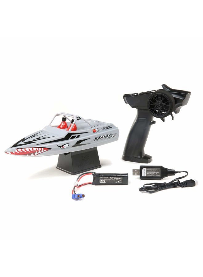 Pro Boat Sprintjet 9" Self-Righting Deep-V Jet Boat Brushed RTR Ready to Run Silver PRB08045T1 - Image 3